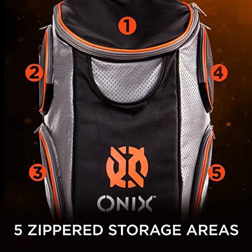 Onix Pickleball Durable Backpack for Enthusiasts on the Go: Paddles, Balls, Apparel, and Water Bottles Included