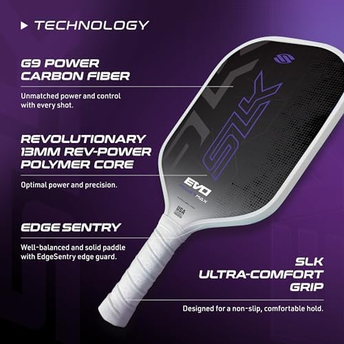 Selkirk Sport SLK Evo Pickleball Paddles for Power and Control Enthusiasts | Selkirk Sport SLK Evo Hybrid Pickleball Pa