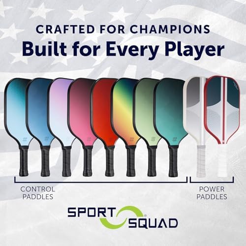Pickleball Paddles Set of 2 and Single - Lightweight, Durable & High-Performance Playability - USA Team-Developed Racket