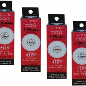 Nittaku 3-Star Premium 40+ Table Tennis Balls - High Quality Table Tennis Balls for Beginners and Experts | Best for Tou