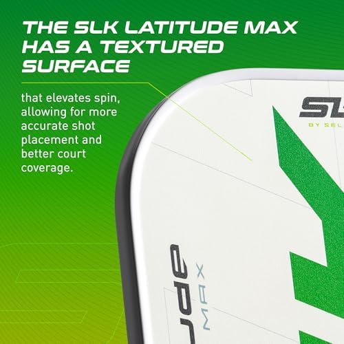 SLK Latitude & Nexus Pickleball Paddles for Serious Players | Graphite Face with SpinFlex Surface | Rev-Core+ / SX4 Poly