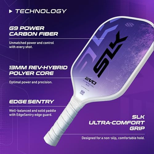 Selkirk Sport SLK Evo Pickleball Paddles for Power and Control Enthusiasts | Selkirk Sport SLK Evo Hybrid Pickleball Pa