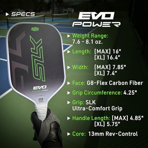 Selkirk Sport SLK Evo Pickleball Paddles for Power and Control Enthusiasts | Selkirk Sport SLK Evo Hybrid Pickleball Pa
