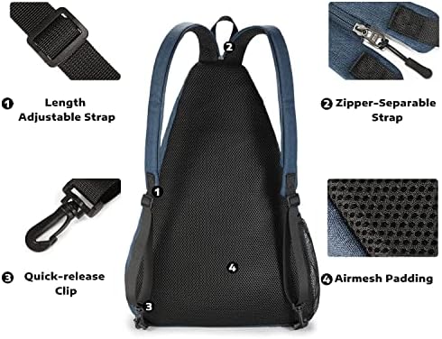 A11N Sports Pickleball Bag - Reversible Crossbody Sling Bag/Backpack for All-Season Fitness Activities