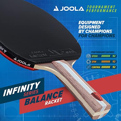 JOOLA Infinity Balance Advanced Performance Ping Pong Paddle for High-Level Training Competition Ready Optimized Spin an