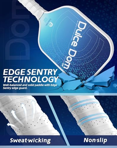 Dulce Dom Pickleball Paddles Set of 4 - USAPA Approved, Fiberglass/Carbon Fiber Pickleball Rackets, Perfect for Beginner