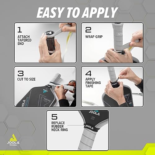 JOOLA Pickleball Paddle Replacement Grip Tape - Comfort & Moisture Wicking Surface - For Pickleball Paddle - Small Grip