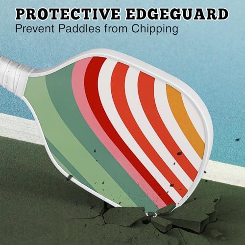 Dulce Dom Pickleball Paddles Set of 4 - USAPA Approved, Fiberglass/Carbon Fiber Pickleball Rackets, Perfect for Beginner