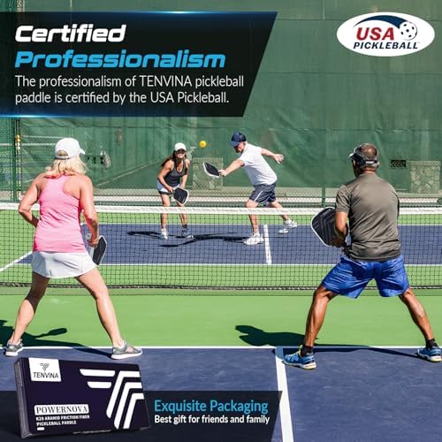 TENVINA USAAPA Approved Pickleball Paddles, Multi-Layer T700SC Carbon Fiber, 4 Types of Thicknesses and Shapes, Strong P - Image 21