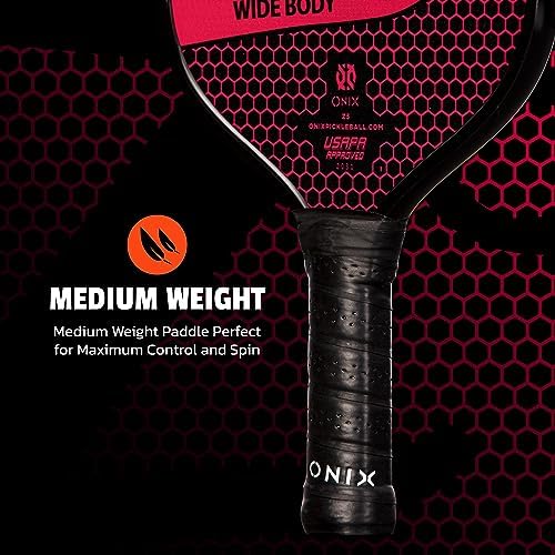 Onix Graphite MOD Z5 Carbon Fiber Pickleball Paddles for BeginnersComfortable Cushioned Grip 16x38 Inches