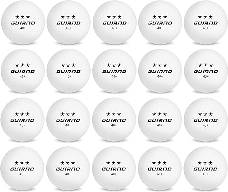 20 Pack Ping Pong Balls, 3 Star Table Tennis Balls, 40+ Pong Ball Competition and Recreational Play