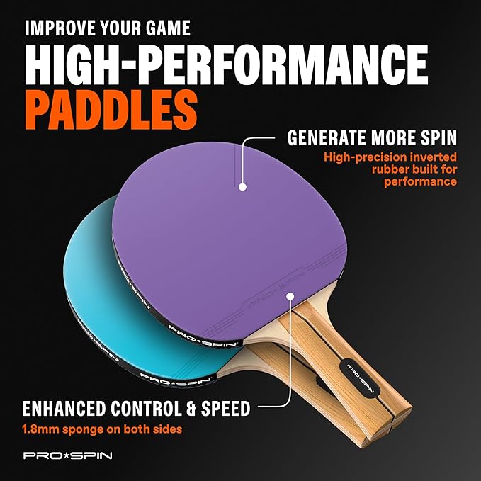 Ping Pong Paddles - High-Performance Set with Premium Table Tennis Rackets - Image 2