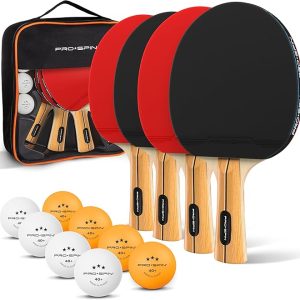 Ping Pong Paddles - High-Performance Set with Premium Table Tennis Rackets