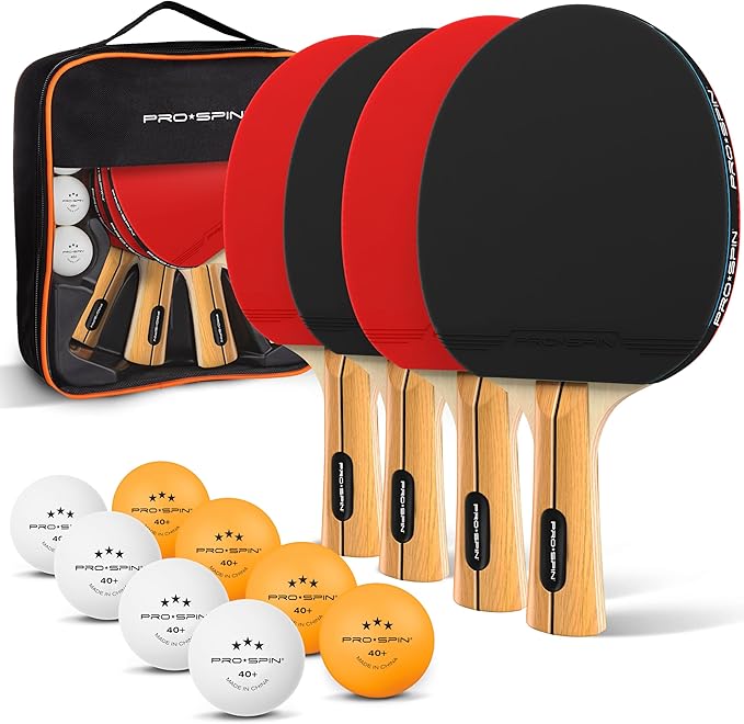 Ping Pong Paddles - High-Performance Set with Premium Table Tennis Rackets