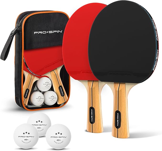Ping Pong Paddles - High-Performance Set with Premium Table Tennis Rackets