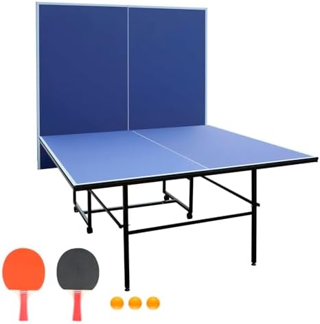 Table Tennis Table Foldable MDF Multi-Use, |5FT/6FT/9FT for Kid Teenager Adult