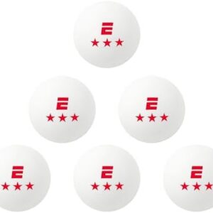 ESPN 3 Star Ping Pong Balls (Set of 6) - High Quality Table Tennis Balls for Kids, Family Entertainment, and Game Night