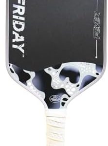 Friday Fever Paddle, Raw Carbon Fiber, Gen 3 Construction Friday Fever Paddle, USAP PBCoR .43 Certified, Dual-Edge Foa