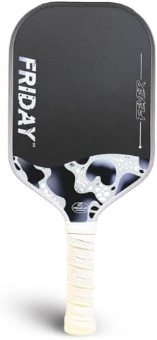 Friday Fever Paddle, Raw Carbon Fiber, Gen 3 Construction Friday Fever Paddle, USAP PBCoR .43 Certified, Dual-Edge Foa