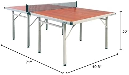 Stiga Space Saver Compact Ping Pong Table Separate Table Halves Regulation Height No Assembly Required
