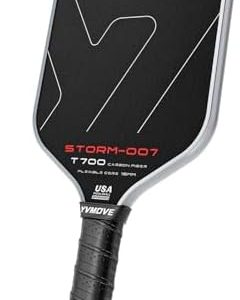 Pickleball Paddle T700 Raw Carbon Fiber Surface 16mm STR-Core Power Polymer Core Premium Pickle Ball Racket USAPA Approv