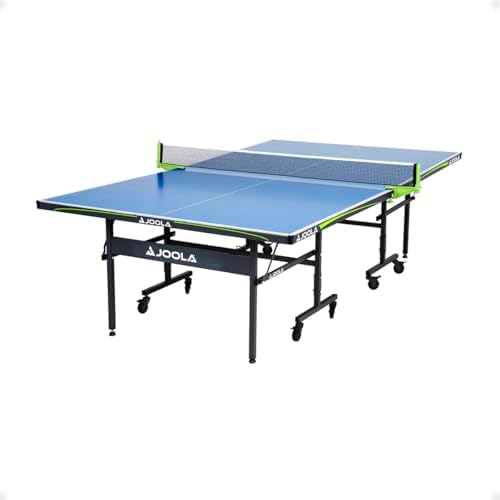 JOOLA Multi Use Outdoor Table Tennis Table - Concrete Wood Look - Indoor Outdoor - Conference Table Dining Table Include