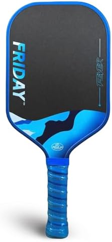 Friday Fever Paddle, Raw Carbon Fiber, Gen 3 Construction Friday Fever Paddle, USAP PBCoR .43 Certified, Dual-Edge Foa