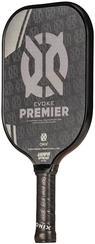 Onix Evoke Premier Professional Tournament Pickleball Paddle Composite Face Impact Paddle Shape for Elite Players in Tou
