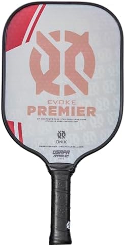 Onix Evoke Premier Professional Tournament Pickleball Paddle Composite Face Impact Paddle Shape for Elite Players in Tou
