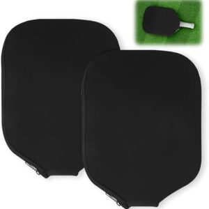 Pickleball Paddle Cover Universal Size Black Durable Neoprene Protection Pickleball Bag for Usapa Standard Users