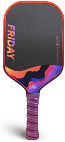 Friday Fever Paddle, Raw Carbon Fiber, Gen 3 Construction Friday Fever Paddle, USAP PBCoR .43 Certified, Dual-Edge Foa