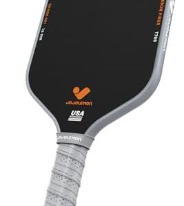 Carbon Fiber Pickleball Paddle for Ultimate Spin & Consistency | 16mm Shark Power Polymer Core Pickleball Paddle | Carb
