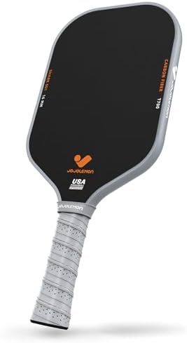 Carbon Fiber Pickleball Paddle for Ultimate Spin & Consistency | 16mm Shark Power Polymer Core Pickleball Paddle | Carb
