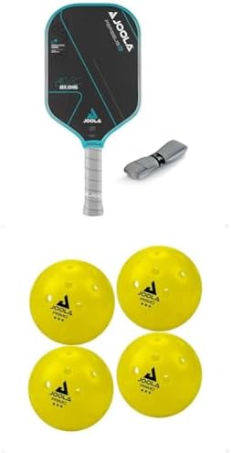 JOOLA Ben Johns Perseus 3 Propulsion Core Charged Carbon Surface Tech Pickleball Paddle - Turquoise Edge Primo Indoor/Ou