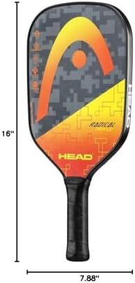 Radical Nite pickleball paddle for improved gameplay in low-light conditions | Radical Nite pickleball paddle with dura