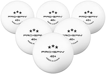 Pro-Spin 3-Star Premium White Ping Pong Balls - High-Performance 40+ ABS | Ultimate Durability for Indoor & Outdoor Play