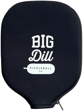 Big Dill Neoprene Pickleball Paddle Cover - Pickleball Paddle Sleeve Only for Players | Travel and Storage Protection