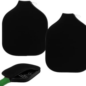 Pickleball Paddle Cover - Zippered Neoprene Protective Sleeves & Mesh Bag (8.6"x1|2"), Fits Most USAPA Standard (Black)