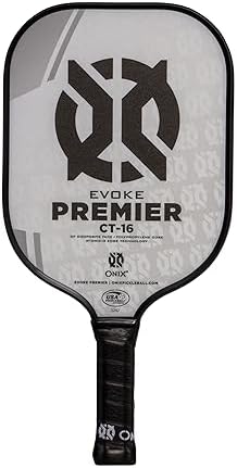 Onix Evoke Premier Professional Tournament Pickleball Paddle Composite Face Impact Paddle Shape for Elite Players in Tou