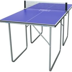 JOOLA Compact Ping Pong Table for Small Spaces and Apartments - Multi-Use Free Standing - Compact Storage Fit Most Close
