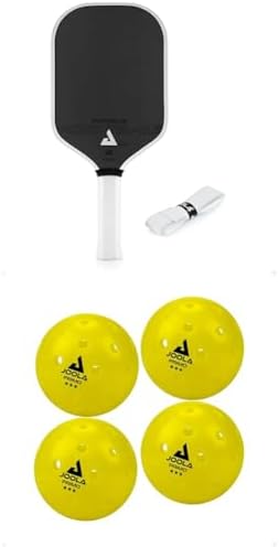 JOOLA Perseus MOD TA 15 Pro Pickleball Paddle (16mm, Gen 3 Core, Carbon Surface, USAPA Approved) JOOLA Primo 4-Pack 3-