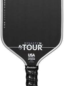 Franklin Sports Pro Pickleball Paddles - USA Pickleball Approved - Raw Carbon Fiber T700 - Dynasty + Tempo - 14mm/16mm C