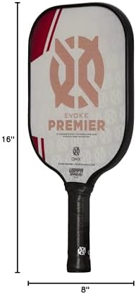 Onix Evoke Premier Professional Tournament Pickleball Paddle Composite Face Impact Paddle Shape for Elite Players in Tou