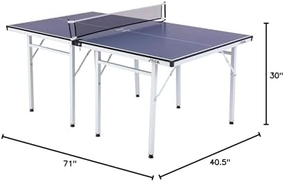Stiga Space Saver Compact Ping Pong Table Separate Table Halves Regulation Height No Assembly Required