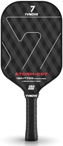 Pickleball Paddle T700 Raw Carbon Fiber Surface 16mm STR-Core Power Polymer Core Premium Pickle Ball Racket USAPA Approv