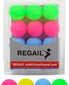 Ping Pong Balls 12PCS 4cm Plastic Colored for Party Decoration Learning Activities Sport Class Carnival Games