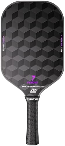 Pickleball Paddle T700 Raw Carbon Fiber Surface 16mm STR-Core Power Polymer Core Premium Pickle Ball Racket USAPA Approv