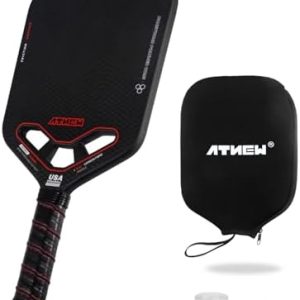 3K Carbon Fiber Pickleball Paddle T700 for Competitive Players in USA APA Approved | Aerodynamic Throat Edgeless 16MM T