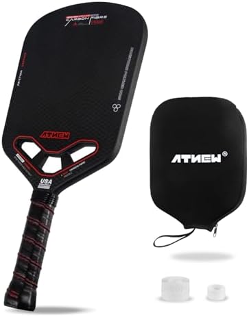 3K Carbon Fiber Pickleball Paddle T700 for Competitive Players in USA APA Approved | Aerodynamic Throat Edgeless 16MM T