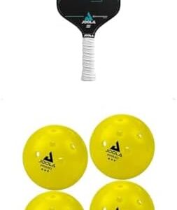JOOLA Simone Jardim Hyperion CFS Pickleball Paddle - USAPA Approved, Carbon Fiber Racket | JOOLA Primo Pickleball Balls